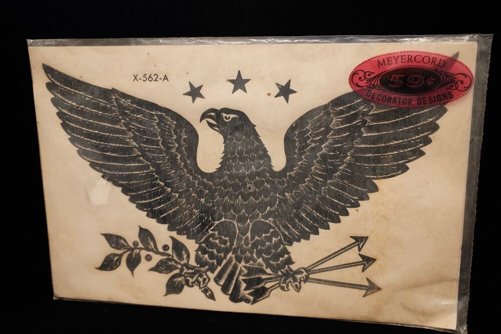 Eagle X-562-A Meyercord Decorator Decals Original Vintage Package, c 1950s–1960s